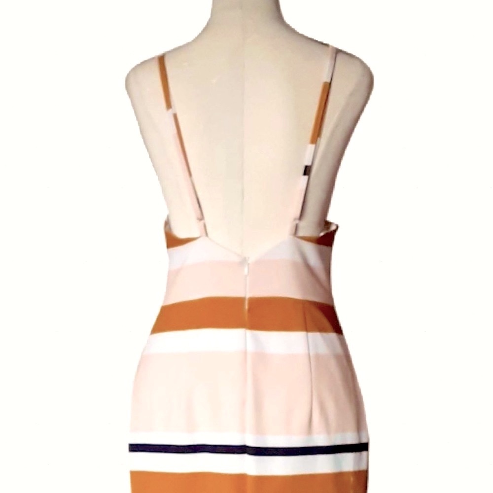 PASDUCHAS Striped Fit and Flared Midi Dress - Picture 7 of 9